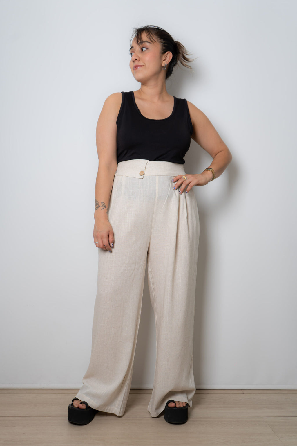 Conjunto Lino - Crema