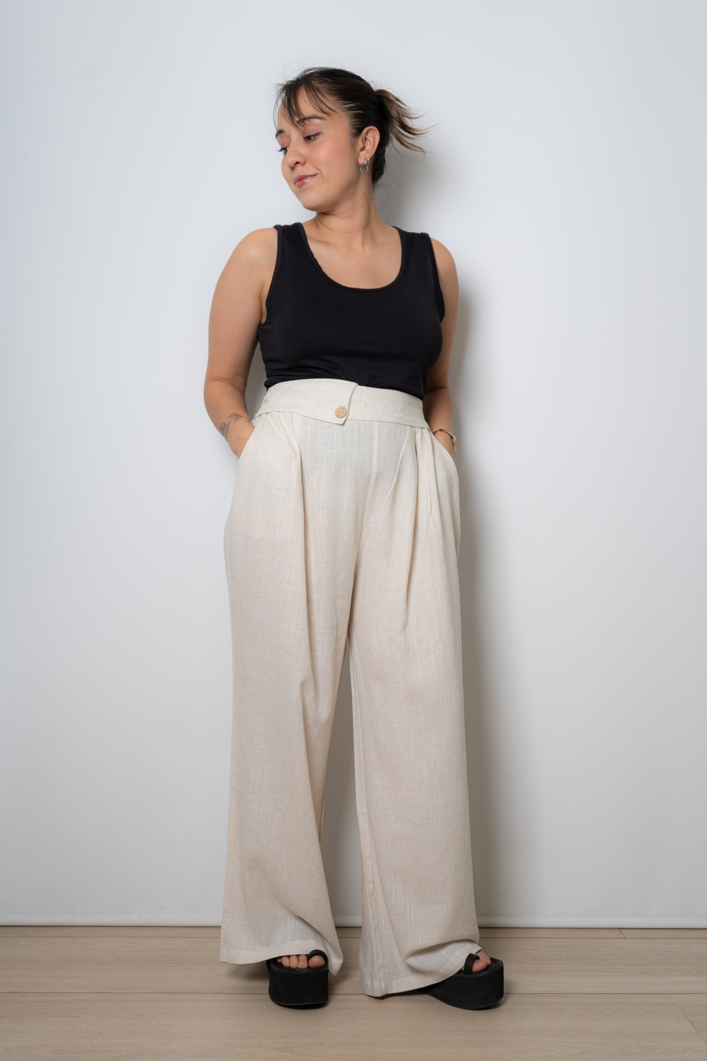 Conjunto Lino - Crema