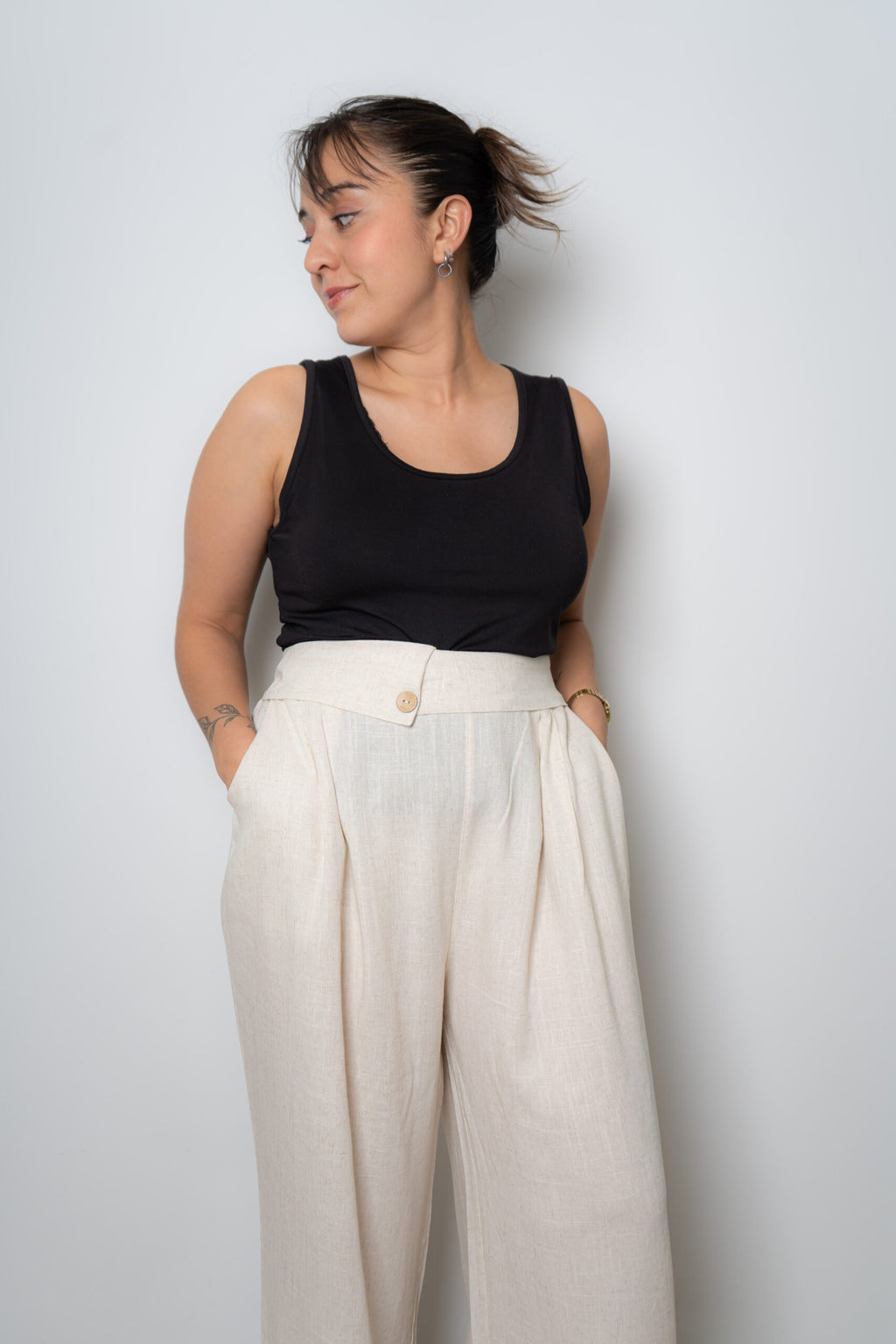 Conjunto Lino - Crema