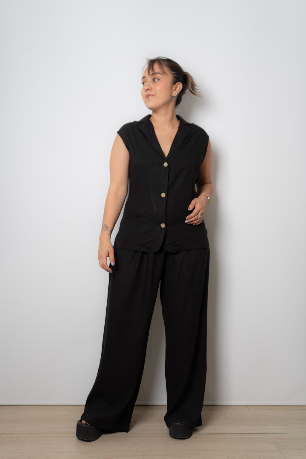 Conjunto Lino - Negro