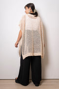Chaleco brillante Emi - Beige