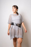 Chaleco brillante Emi - Gris