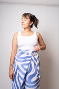 Pantalón estampado Ignacia - Celeste