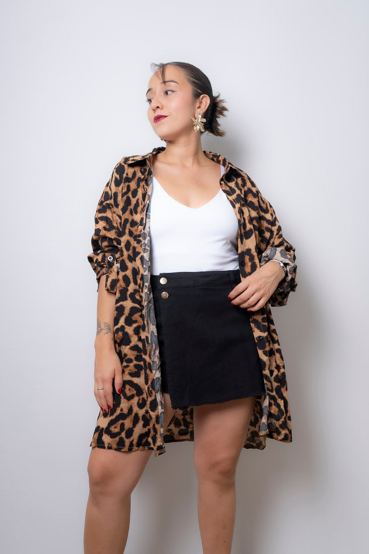 Blusa Animal Print - leopardo