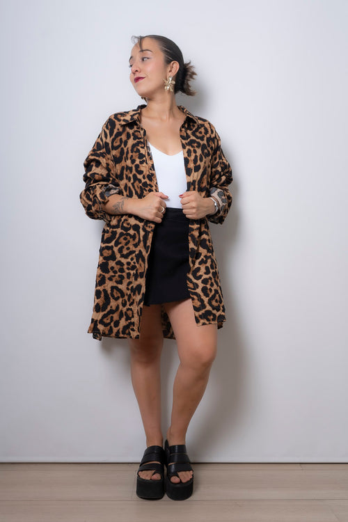 Blusa Animal Print - leopardo