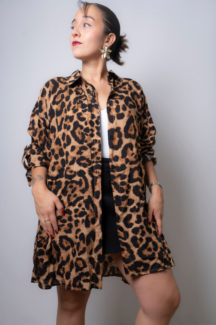 Blusa Animal Print - leopardo