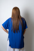 Polera algodón Emilia - Azul