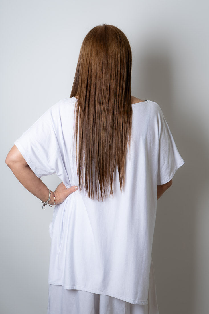 Polera algodón Emilia - Blanco