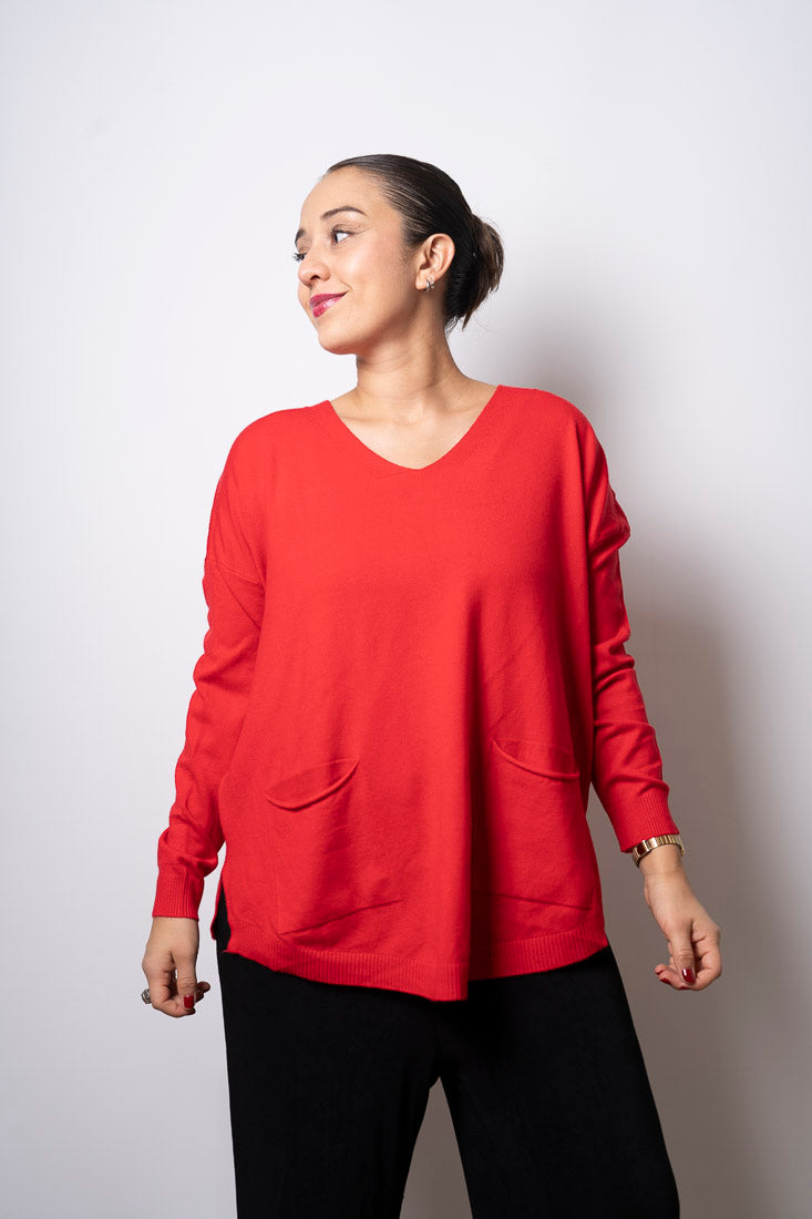 Sweater Lina - Rojo