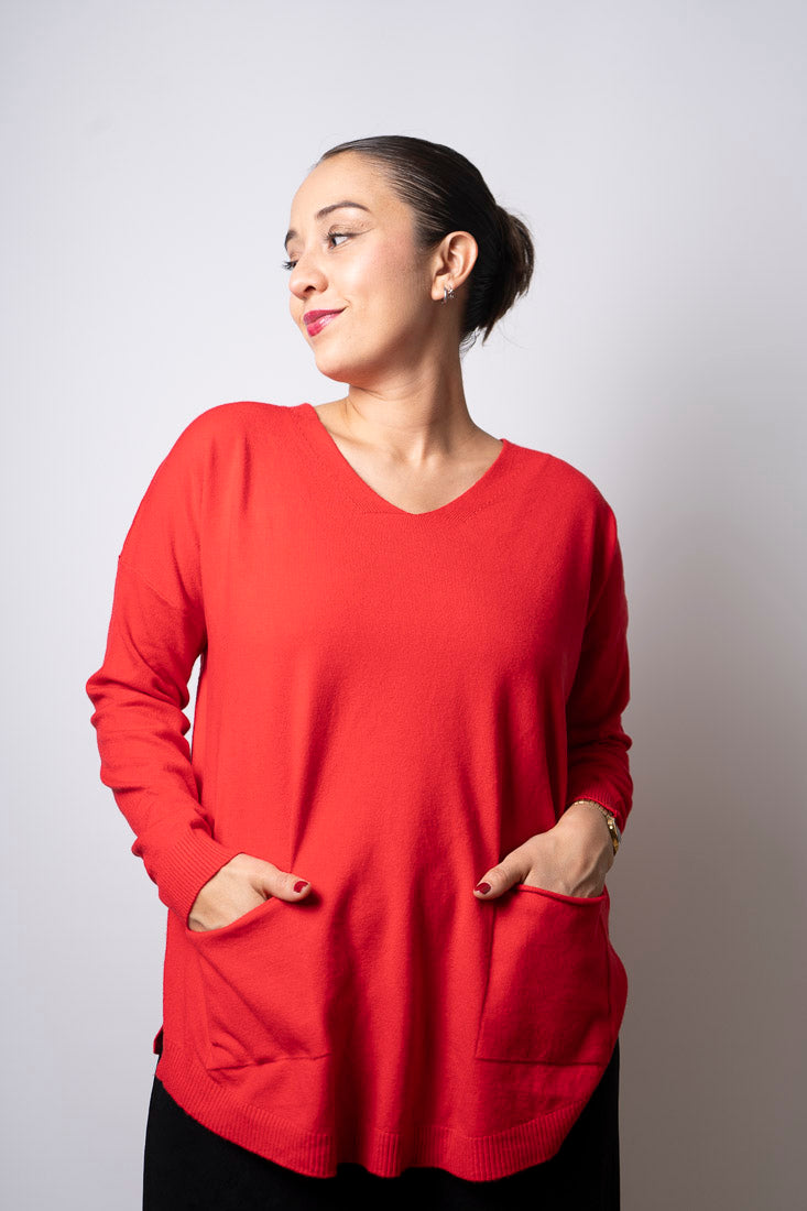 Sweater Lina - Rojo