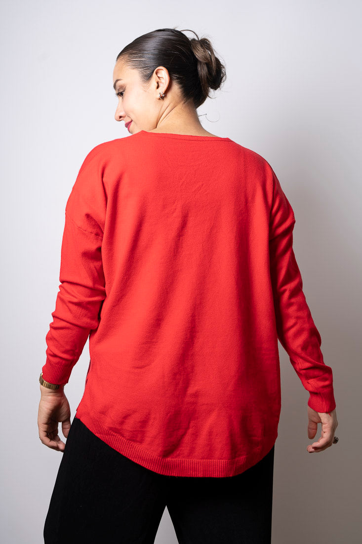 Sweater Lina - Rojo