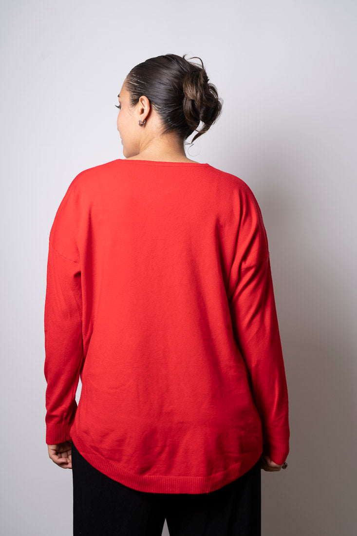 Sweater Lina - Rojo