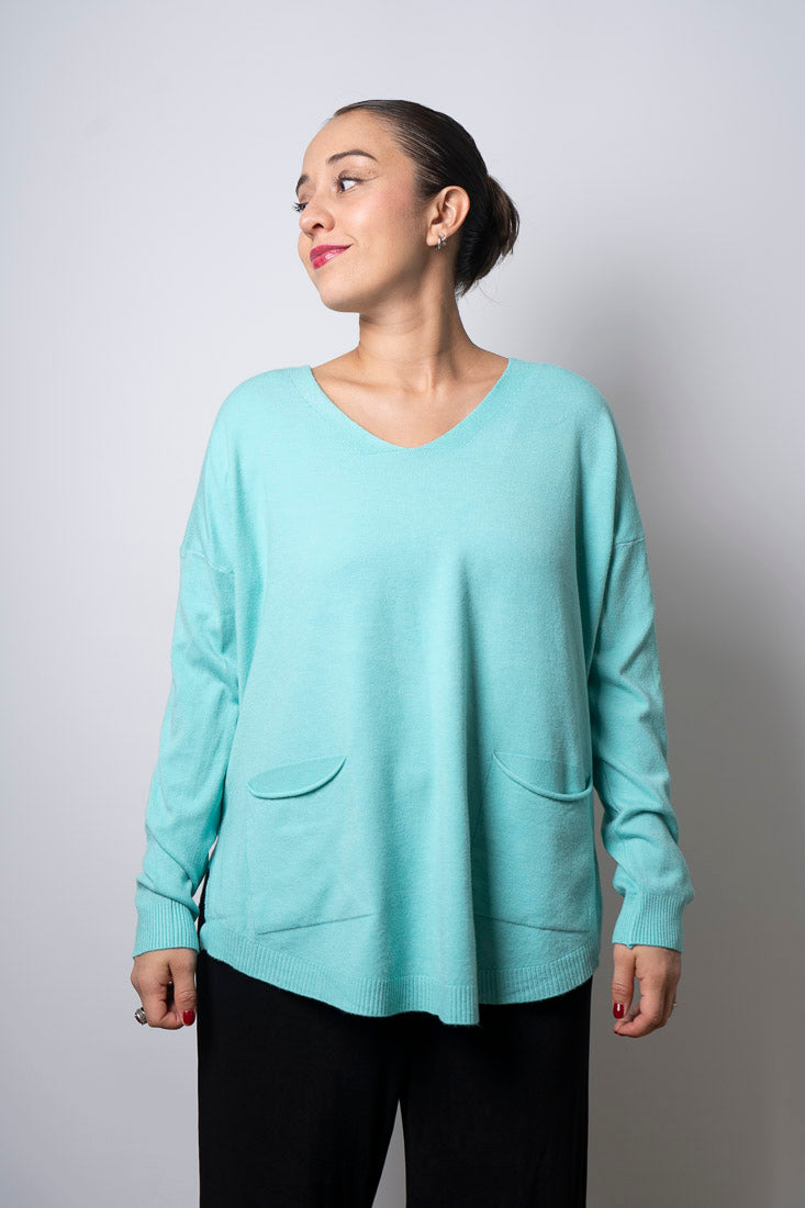 Sweater Lina - Celeste
