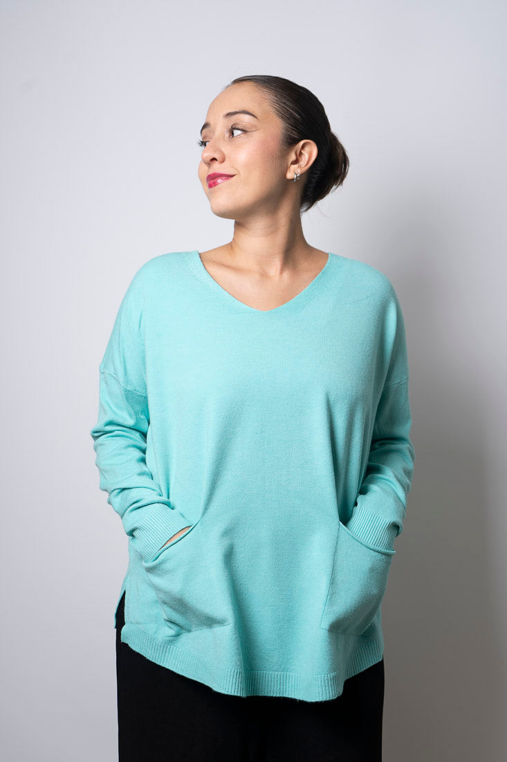 Sweater Lina - Celeste