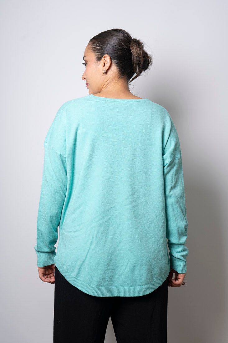 Sweater Lina - Celeste