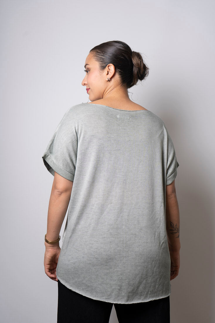 Polera Brillante Margot - Blanco