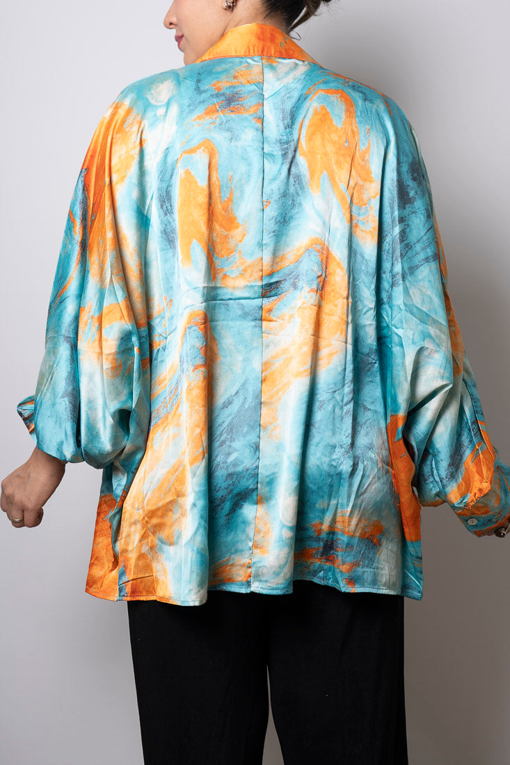 Blusa Satin estampada - Calipso