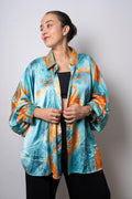 Blusa Satin estampada - Calipso