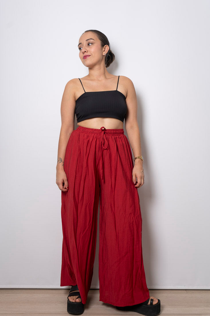 Pantalón Boho - Rojo