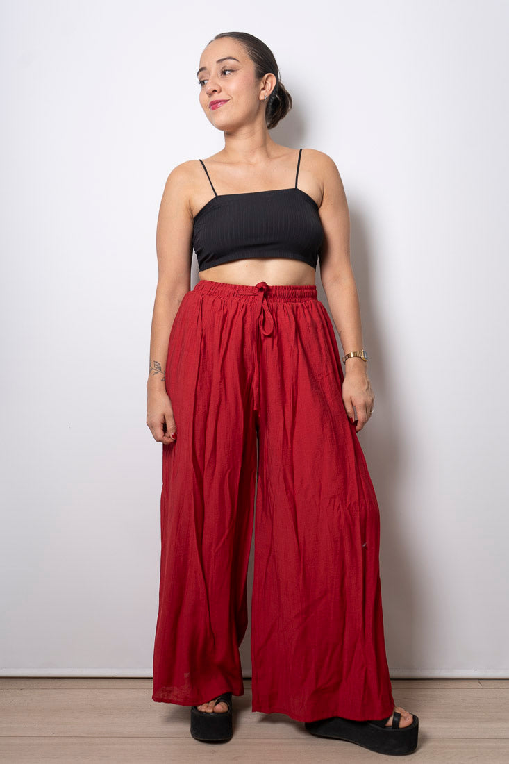 Pantalón Boho - Rojo