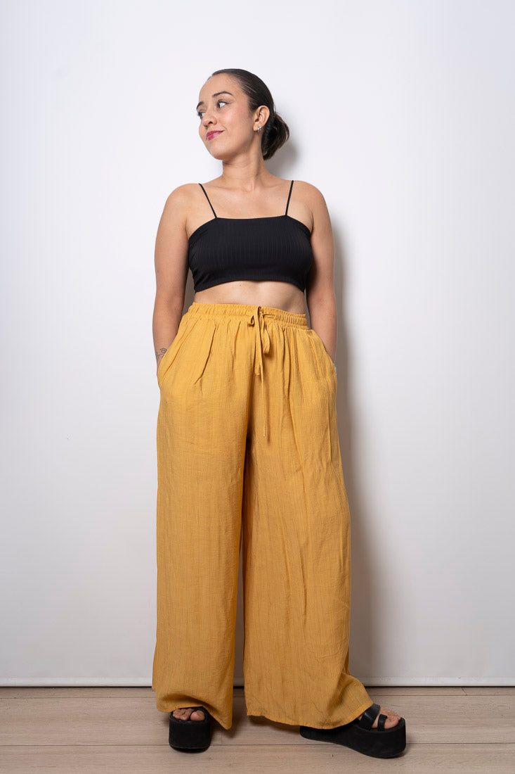 Pantalón Boho - Amarillo