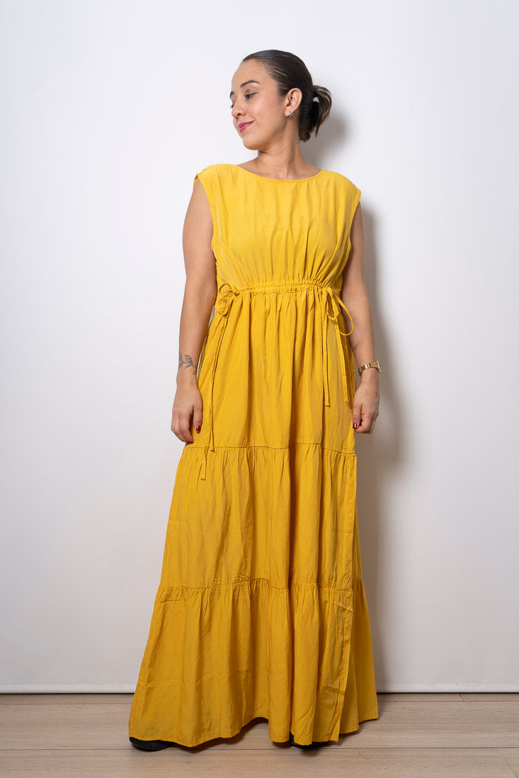 Vestido Largo Emi - Amarillo