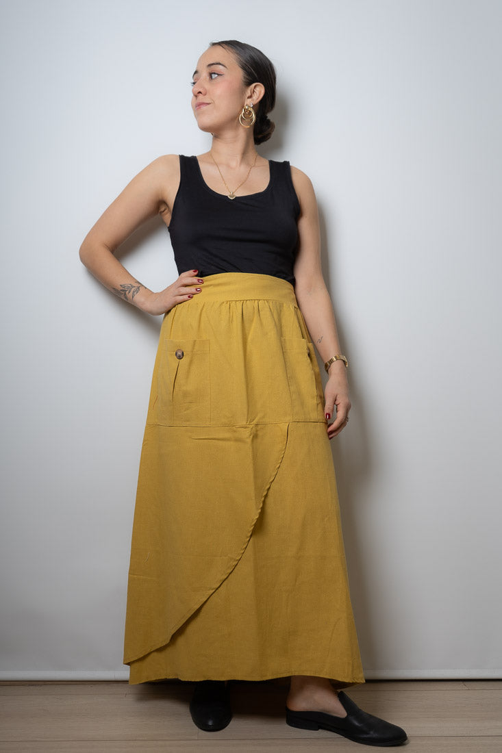 Falda Cala - Amarillo mostaza