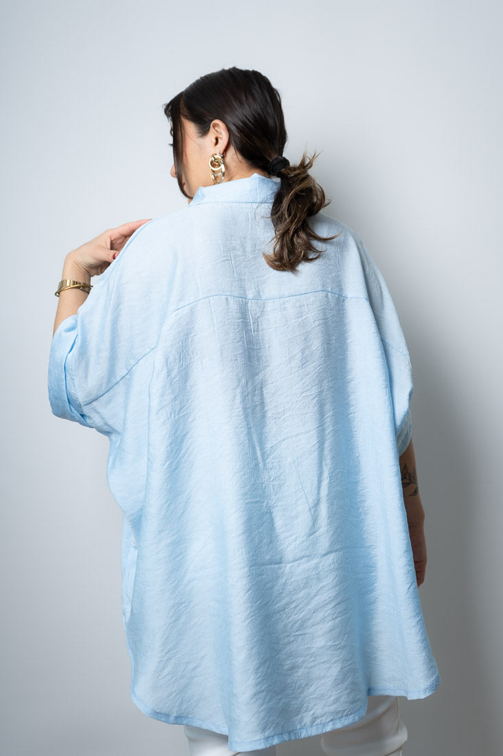 Blusa argollas - Celeste