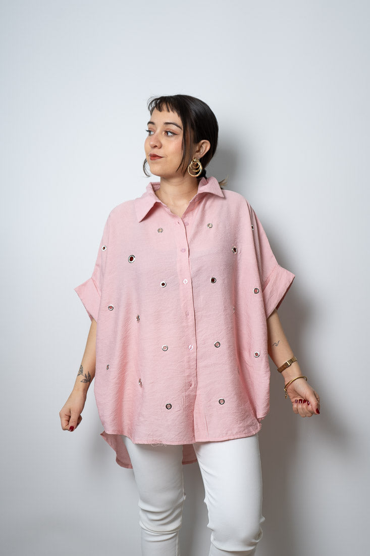 Blusa argollas - Rosado