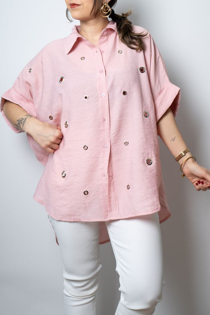 Blusa argollas - Rosado