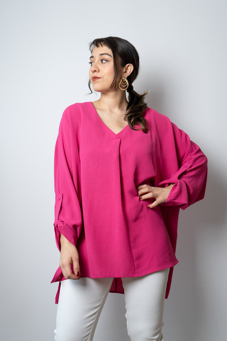 Blusa Carmina - Fucsia
