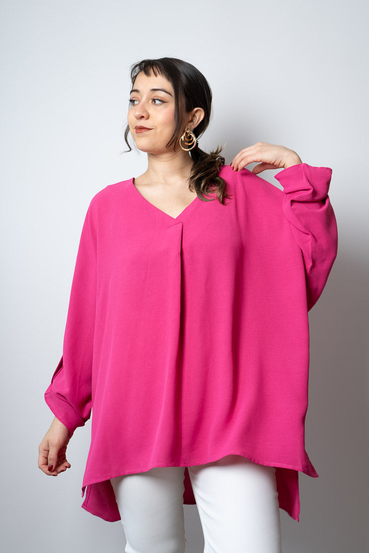 Blusa Carmina - Fucsia
