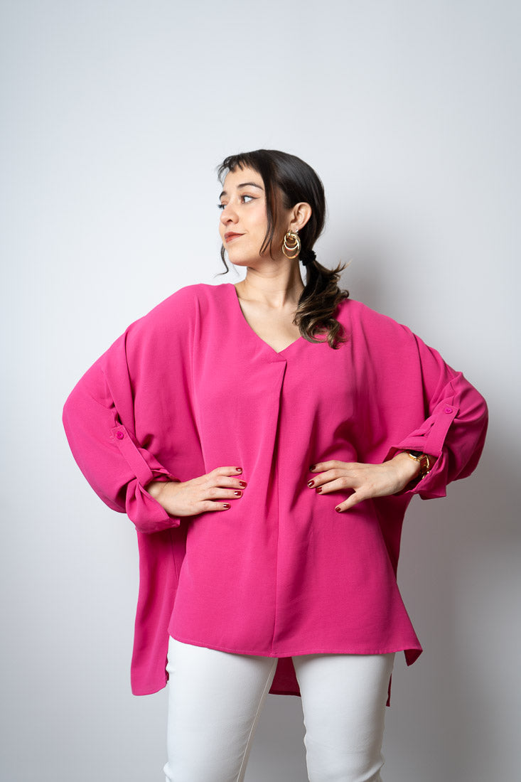 Blusa Carmina - Fucsia