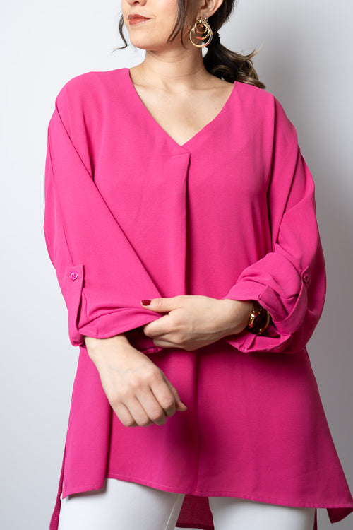 Blusa Carmina - Fucsia