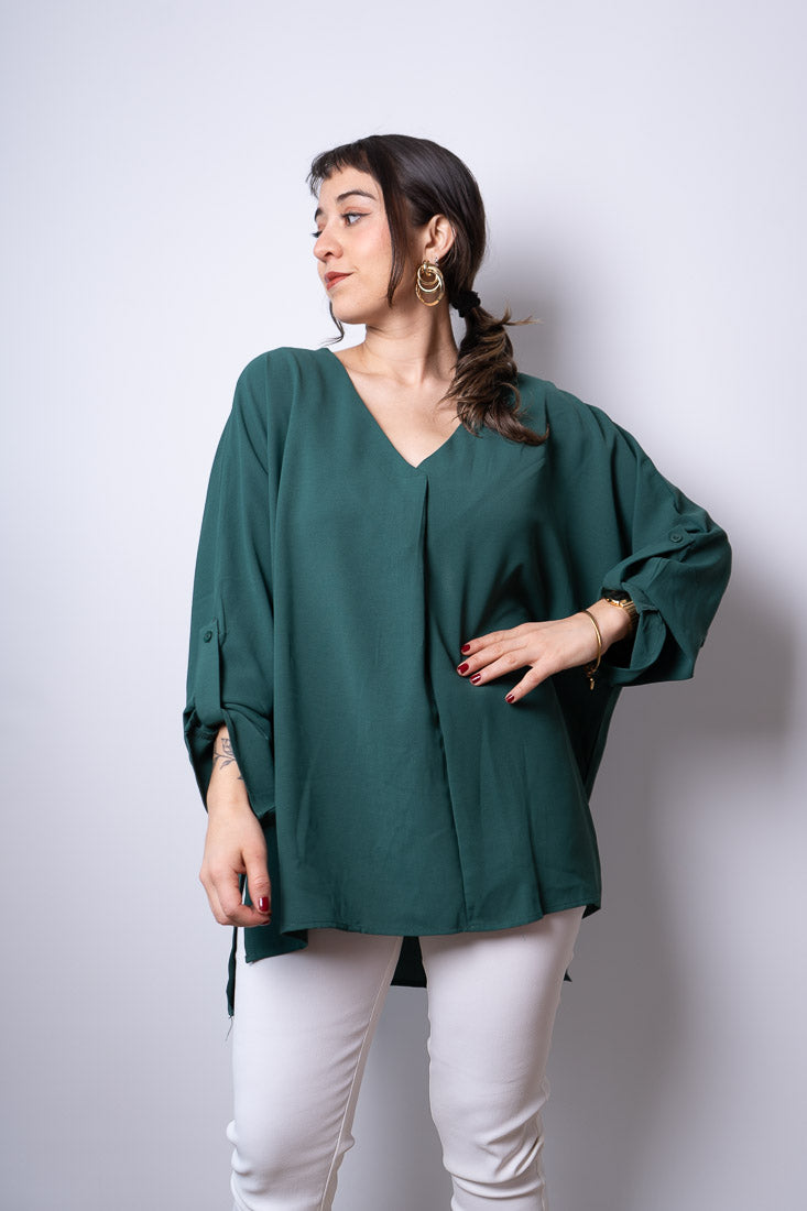 Blusa Carmina - Verde oscuro