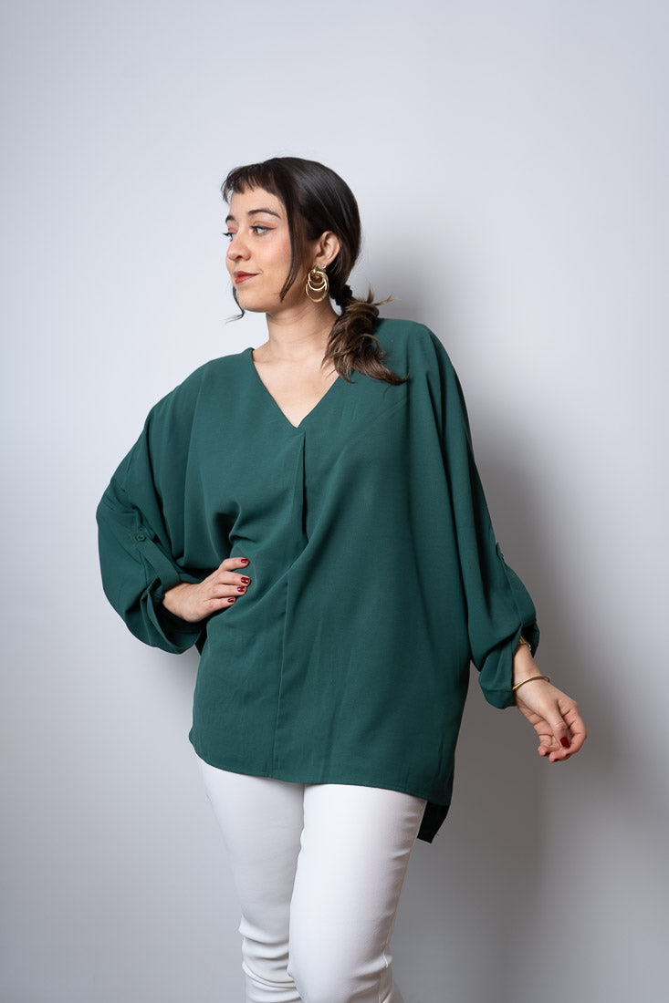 Blusa Carmina - Verde oscuro