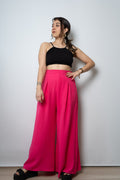 Pantalon Palazzo Aurora - Fucsia