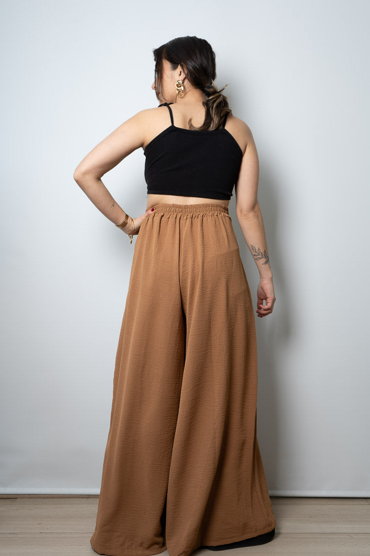 Pantalon Palazzo Aurora - Cafe