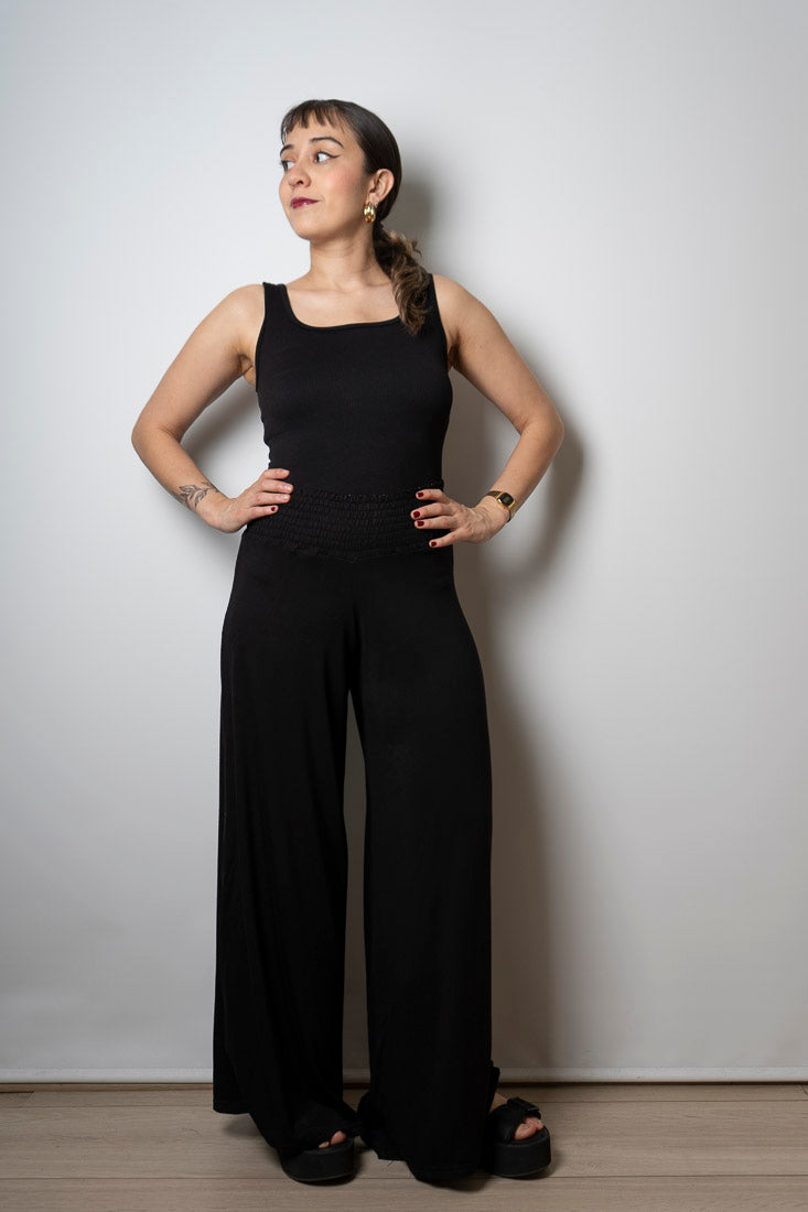 Pantalón algodón - Confección nacional - Negro