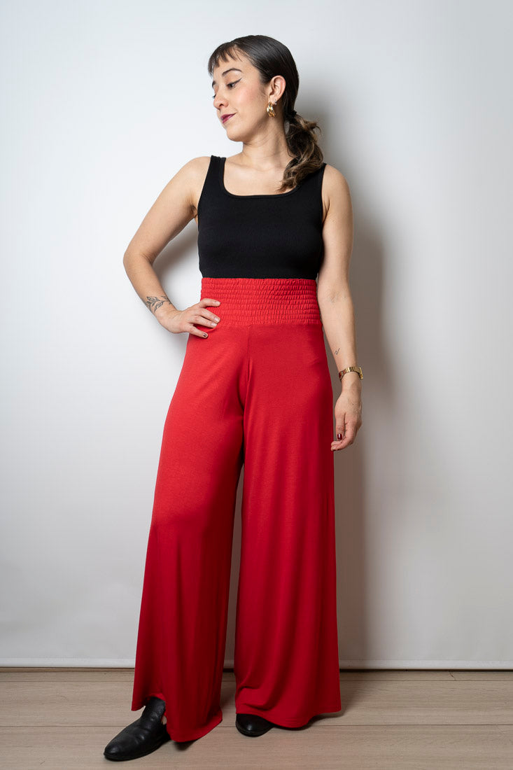 Pantalón algodón - Confección nacional - Rojo