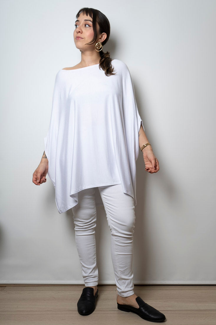 Polera Monica - Blanca -  manga corta