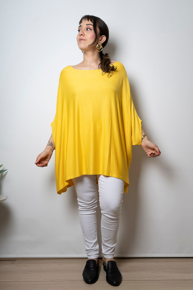 Polera Monica - Amarillo -  manga corta