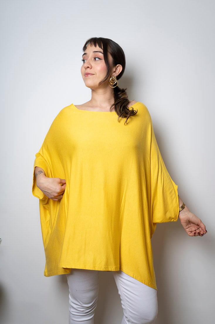 Polera Monica - Amarillo -  manga corta