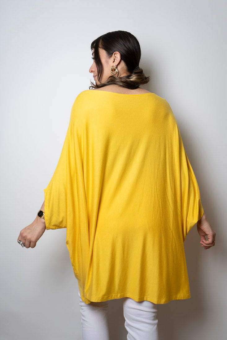 Polera Monica - Amarillo -  manga corta