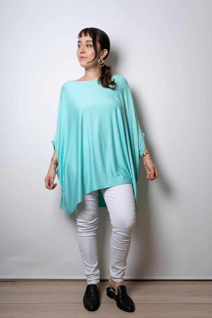 Polera Monica - Verde agua -  manga corta
