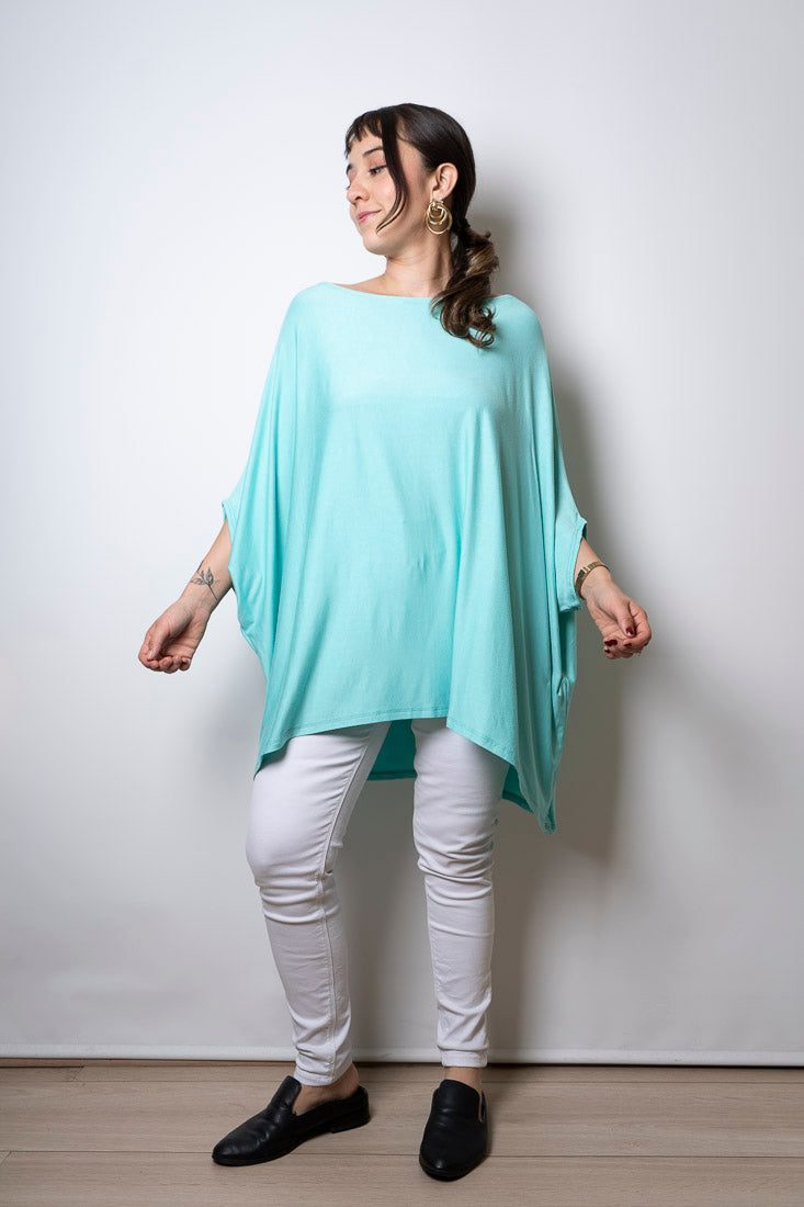 Polera Monica - Verde agua -  manga corta
