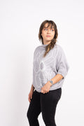 Sweater Flor - Gris