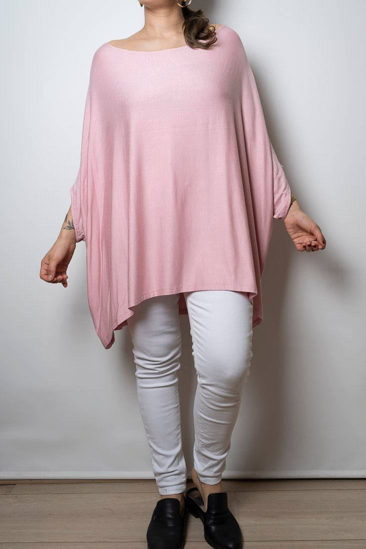 Polera Monica - Rosado  manga corta
