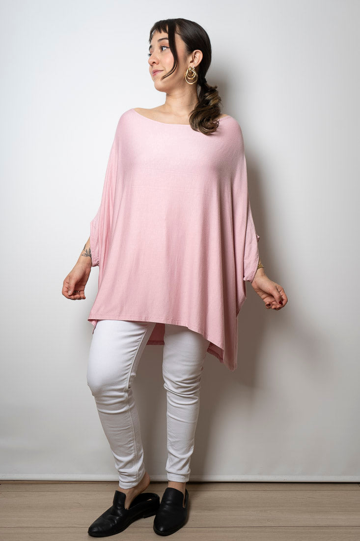 Polera Monica - Rosado  manga corta