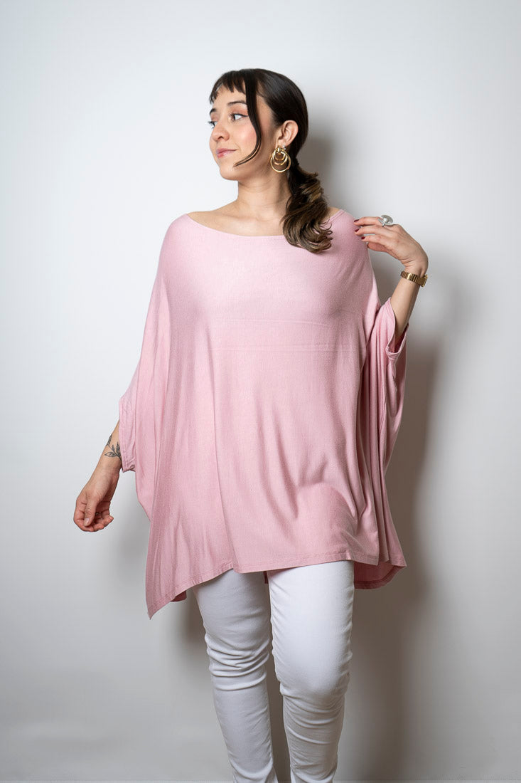 Polera Monica - Rosado  manga corta
